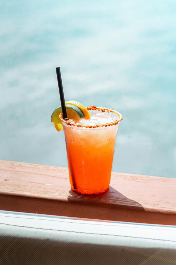 Refreshing Margarita by the Water
